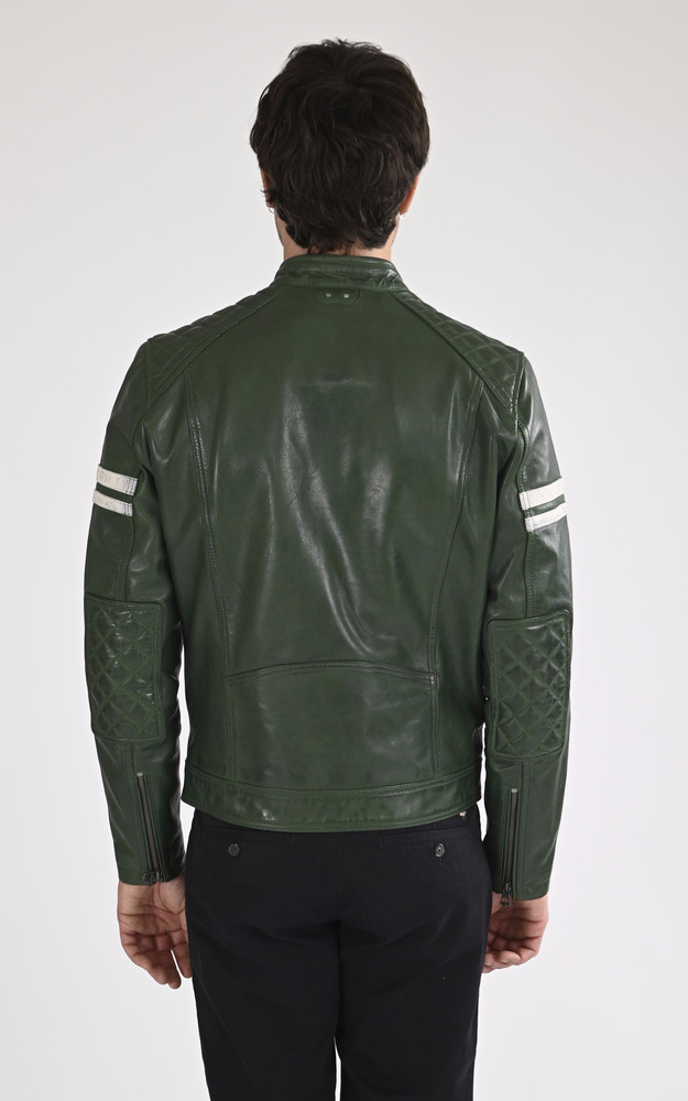 La Canadienne Blouson Moto Spencer Vert