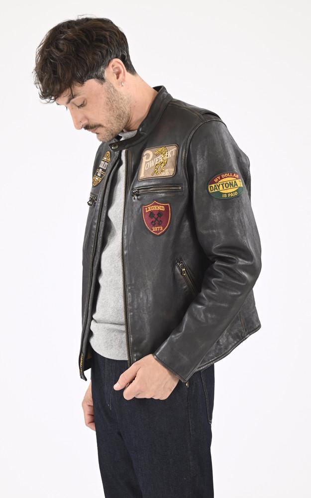 La Canadienne Blouson Moto Vintage Martinez Noir