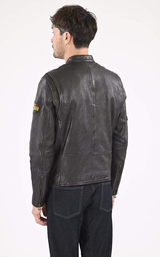 La Canadienne Blouson Moto Vintage Martinez Noir