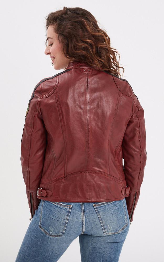 La Canadienne Blouson Moto Wartbugy Bordeaux