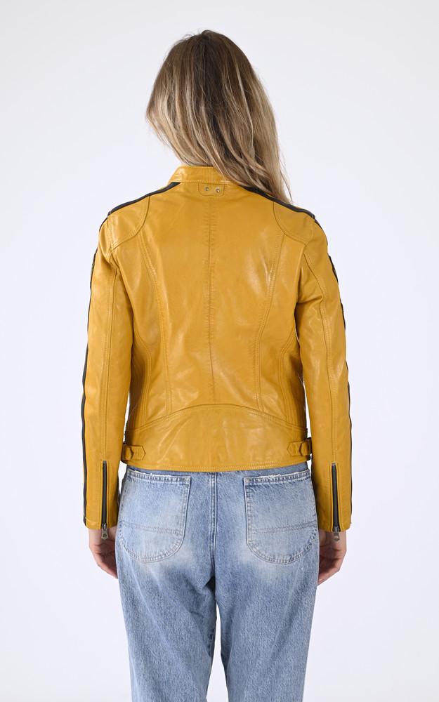 La Canadienne Blouson Moto Wartbugy Jaune