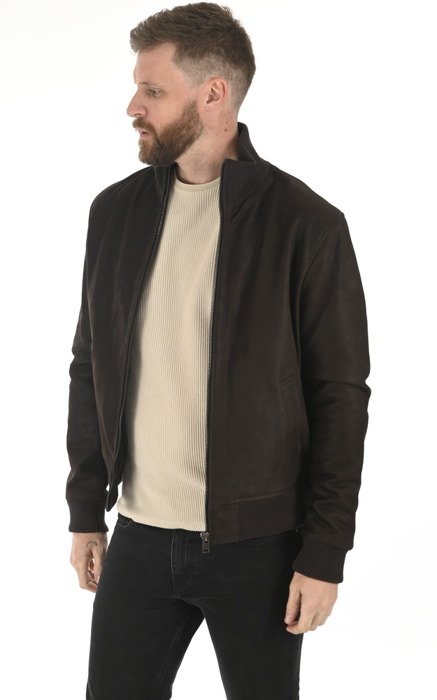 La Canadienne Blouson Nubuck Paros Marron