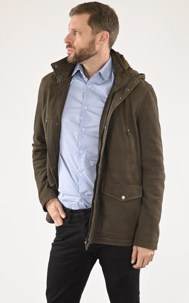 La Canadienne Blouson Nubuck Tom Kaki