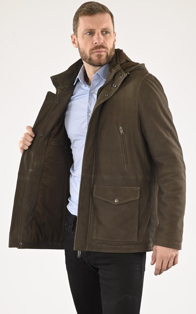 La Canadienne Blouson Nubuck Tom Kaki