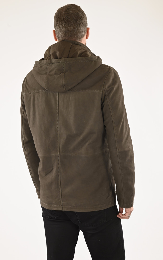 La Canadienne Blouson Nubuck Tom Kaki