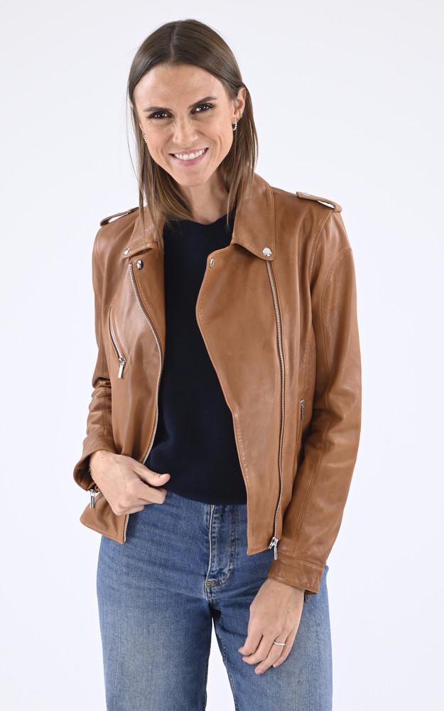 la canadienne Blouson Paloma cognac