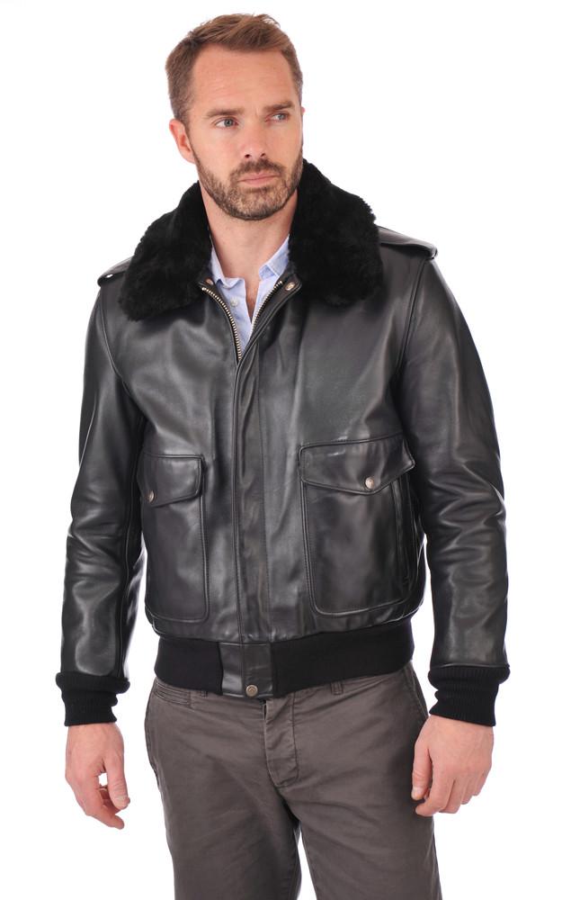 la canadienne Blouson Pilote 184SM noir