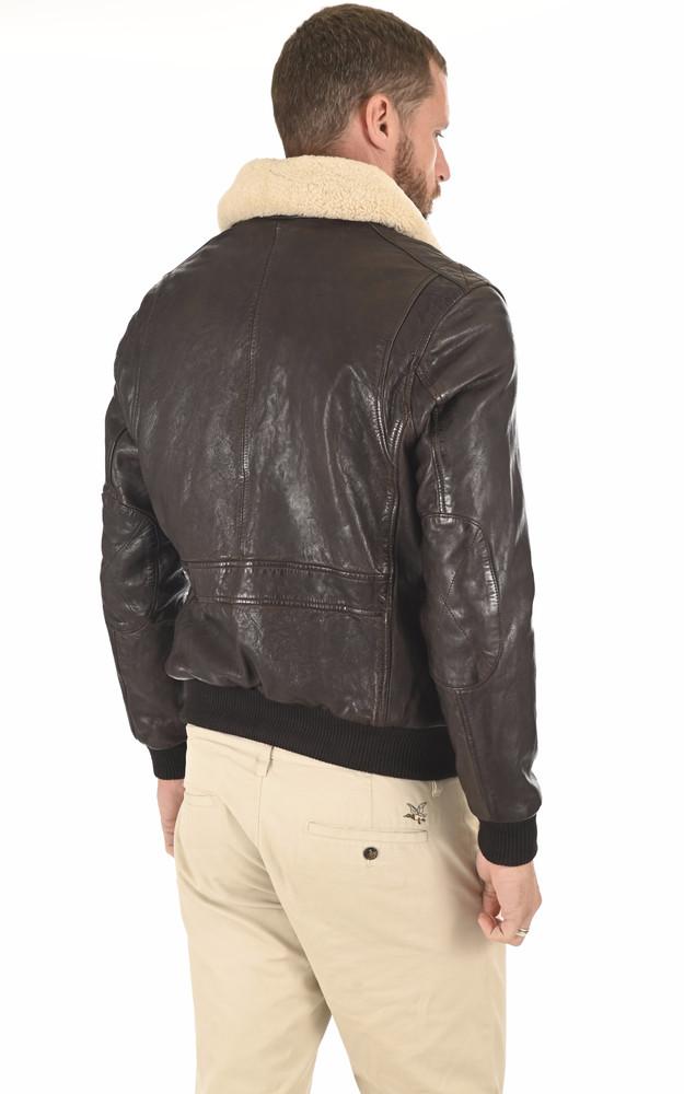 La Canadienne Blouson Pilote Corsair Marron Foncé