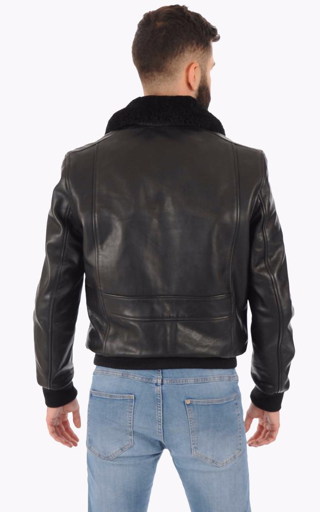 La Canadienne Blouson Pilote Cuir Noir
