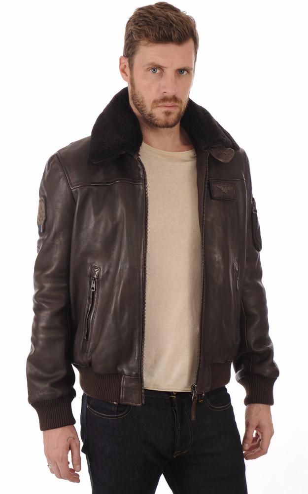 La Canadienne Blouson Pilote Cuir Rafal Brown