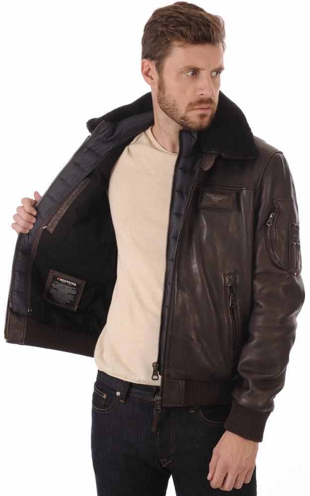 La Canadienne Blouson Pilote Cuir Rafal Brown