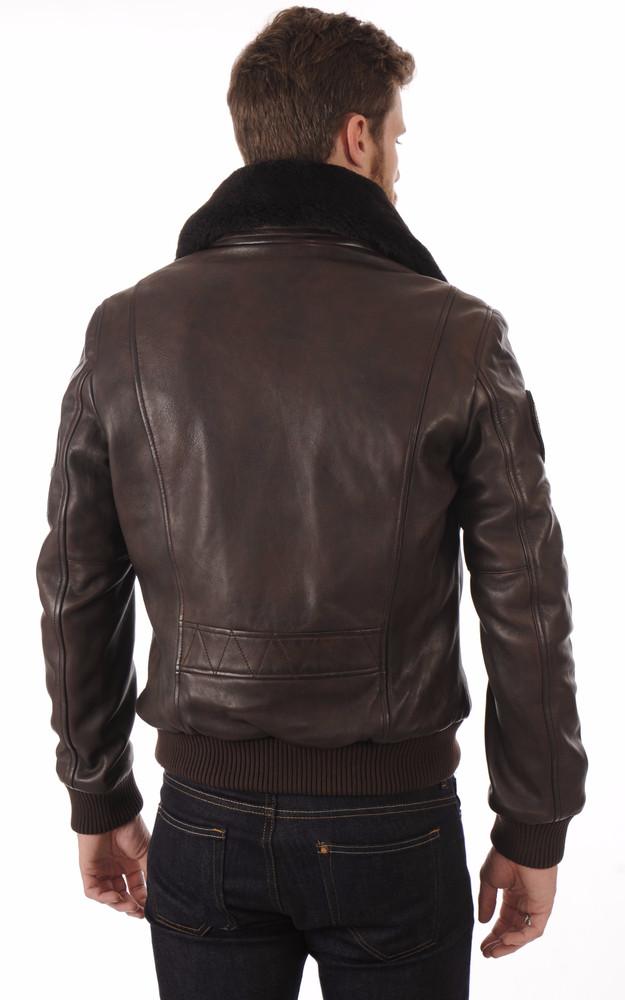 La Canadienne Blouson Pilote Cuir Rafal Brown