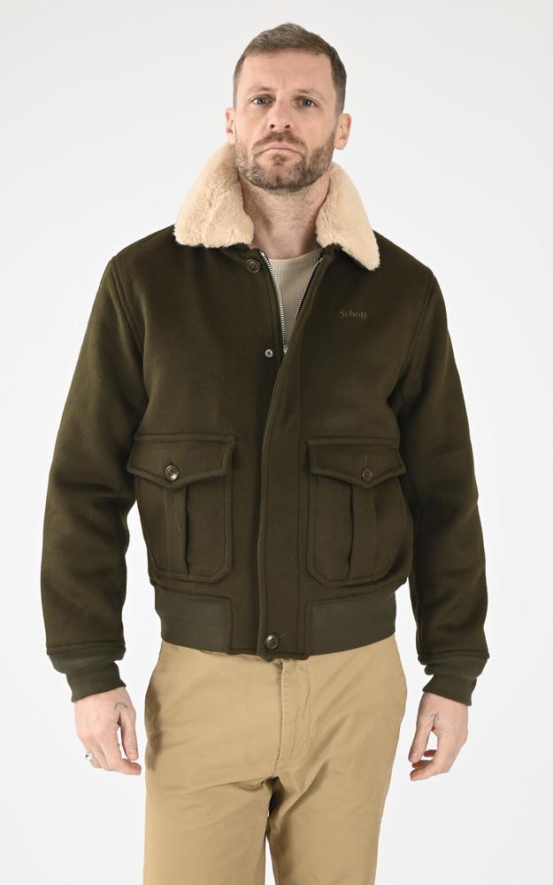 la canadienne Blouson pilote laine Airguard kaki