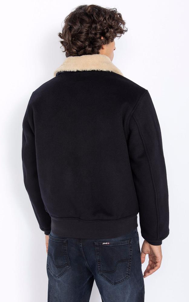 La Canadienne Blouson Pilote Laine Airguard Marine