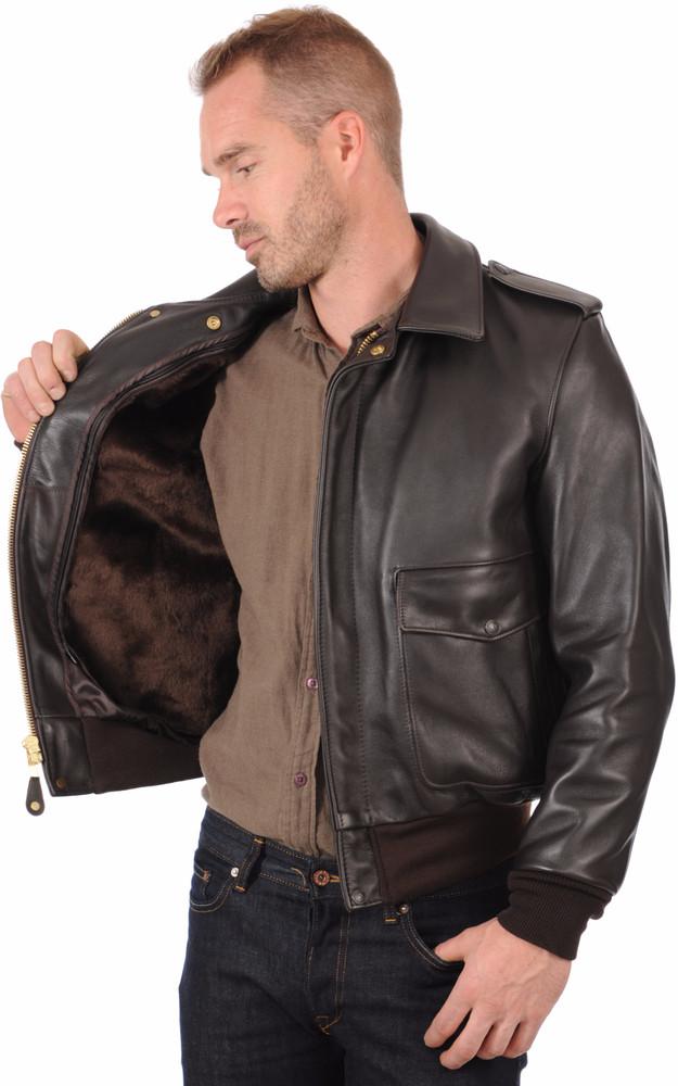 La Canadienne Blouson Pilote Marron 184SM