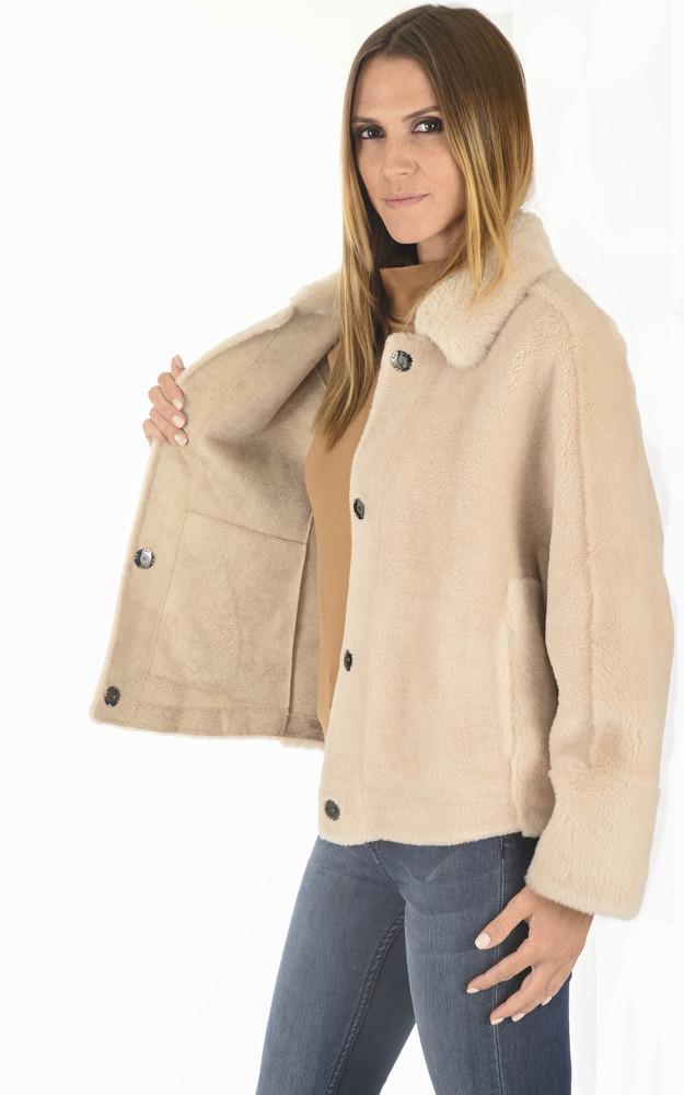 La Canadienne Blouson Réversible Hélène Beige