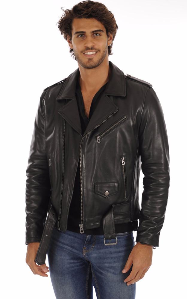 la canadienne Blouson Rick Vachette Noir