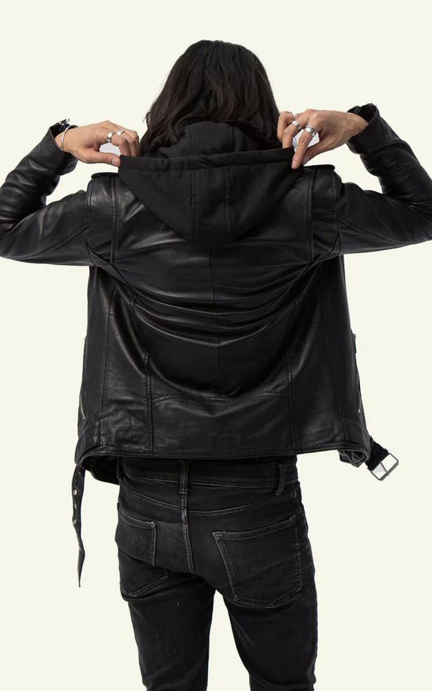 La Canadienne Blouson Rocker Hood Noir