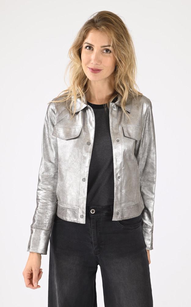 La Canadienne Blouson Ruby Metal Argent