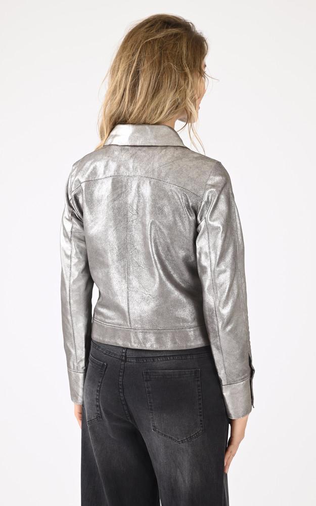 La Canadienne Blouson Ruby Metal Argent