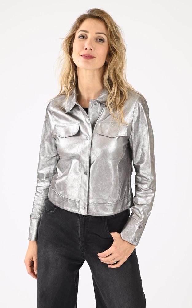 la canadienne Blouson Ruby Metal argent