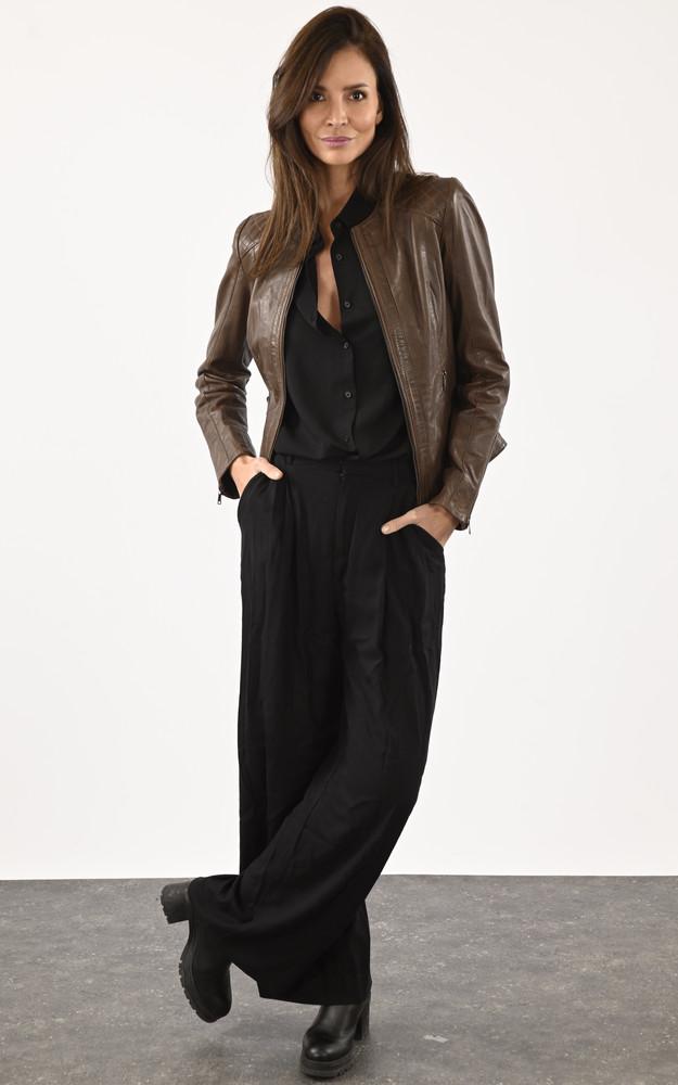 La Canadienne Blouson Spencer Cuir Femme