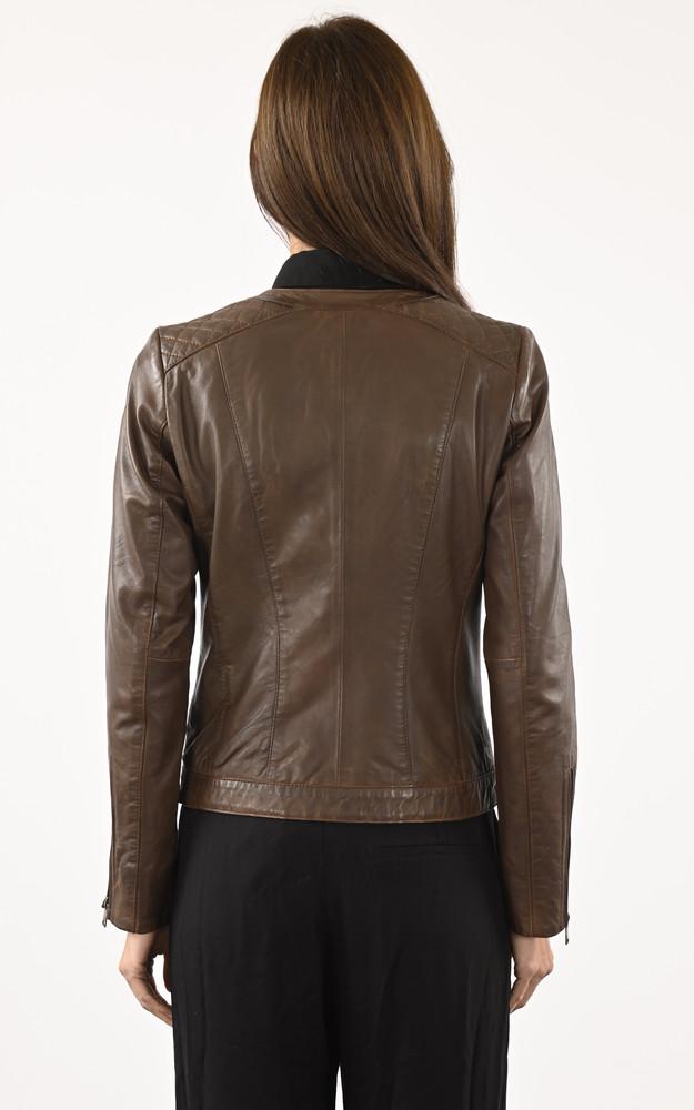 La Canadienne Blouson Spencer Cuir Femme