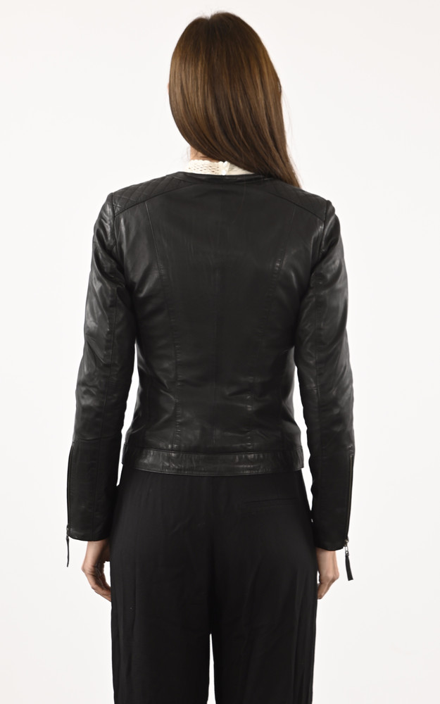 La Canadienne Blouson Spencer Cuir Femme