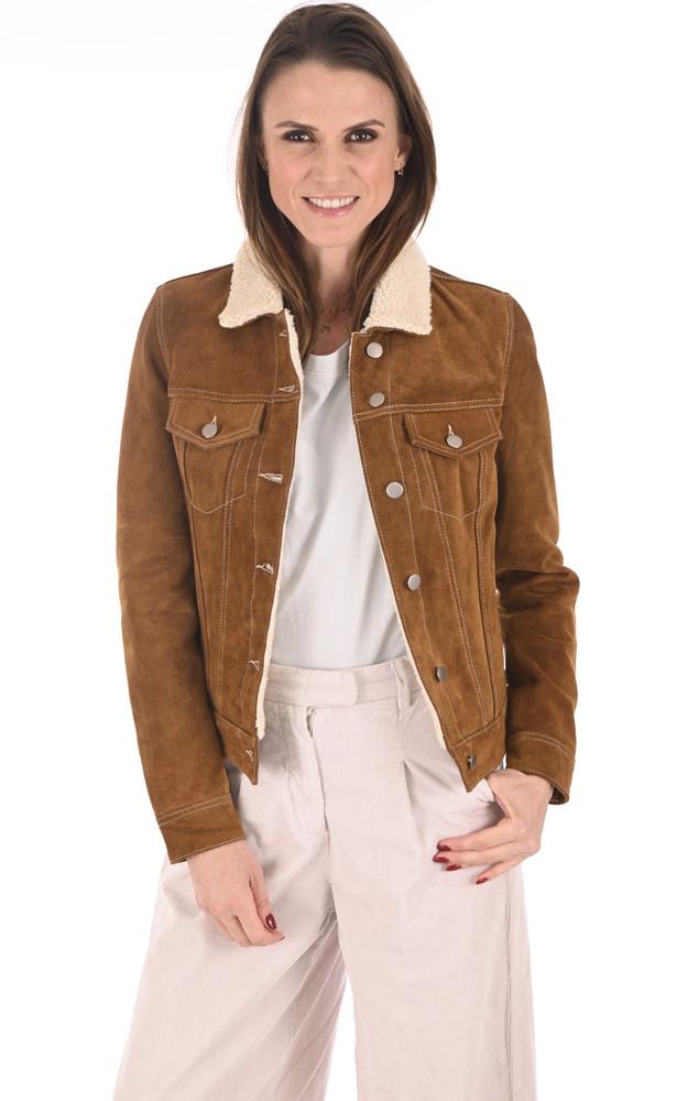 la canadienne Blouson Trucky nubuck cognac