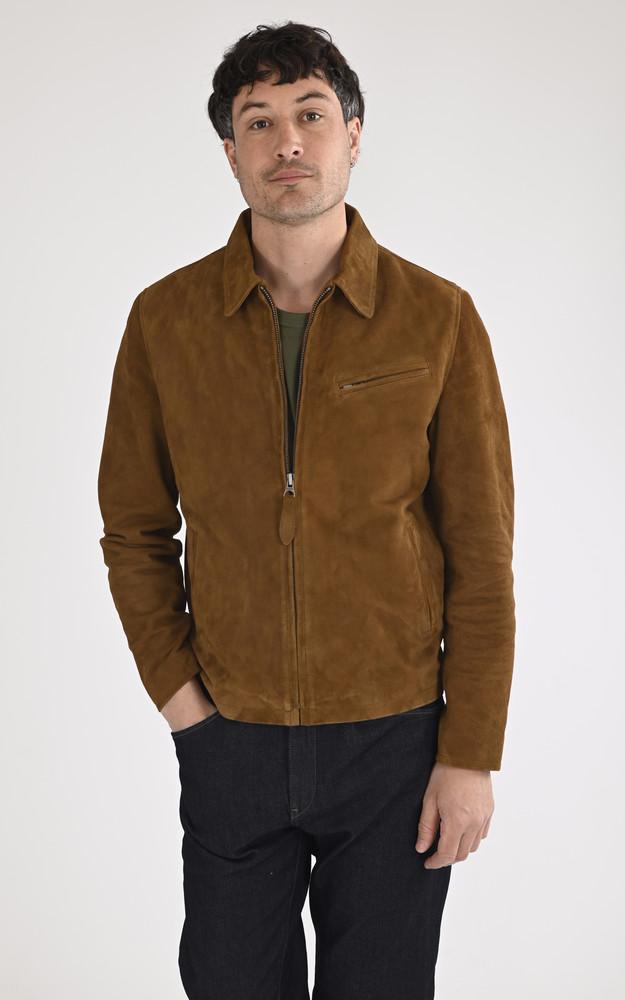 la canadienne Blouson velours Lc Work cognac