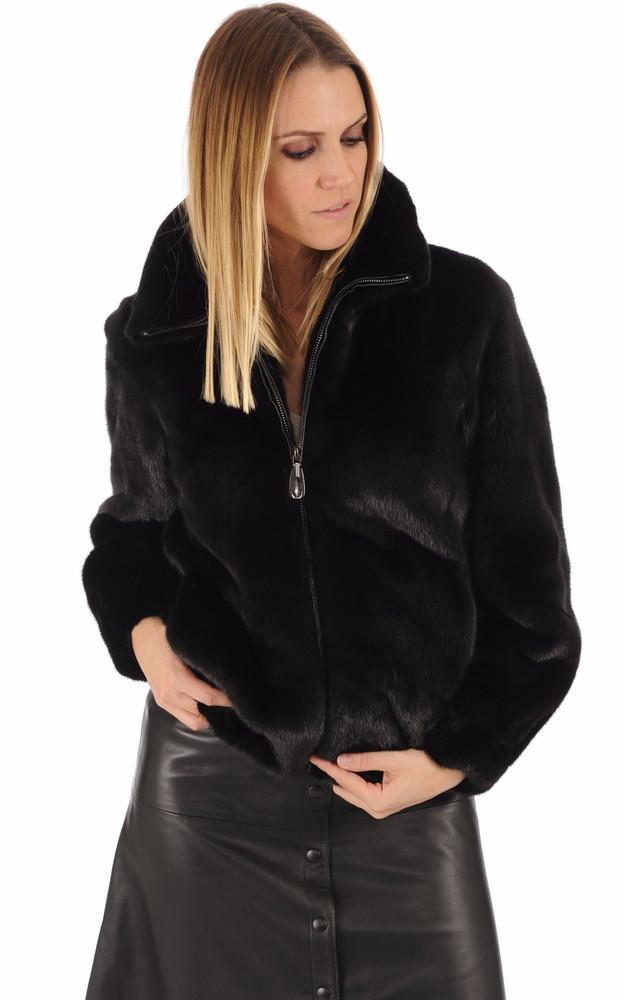 La Canadienne Blouson Vison Noir