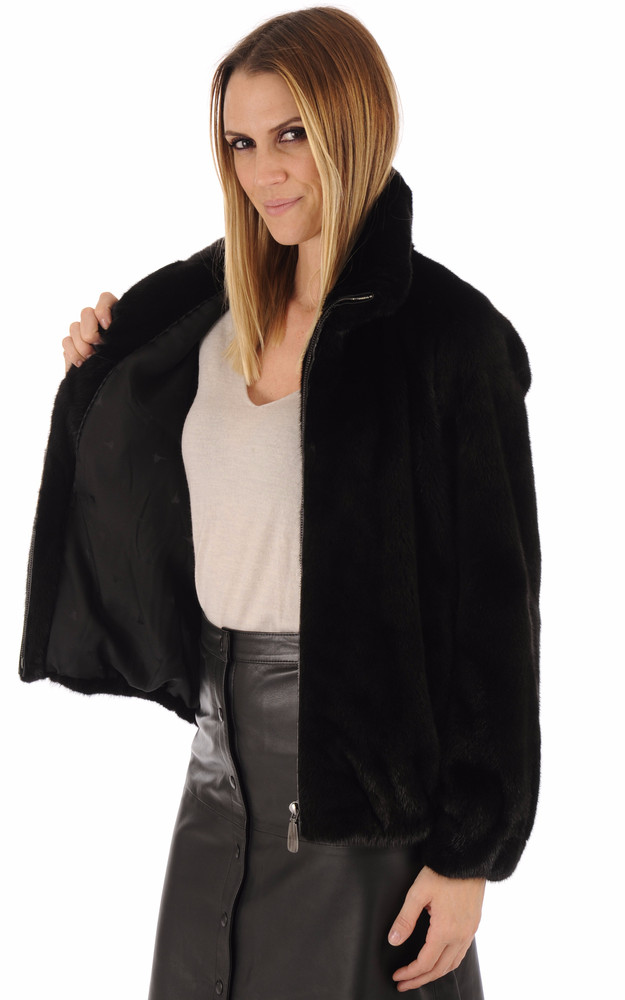 La Canadienne Blouson Vison Noir