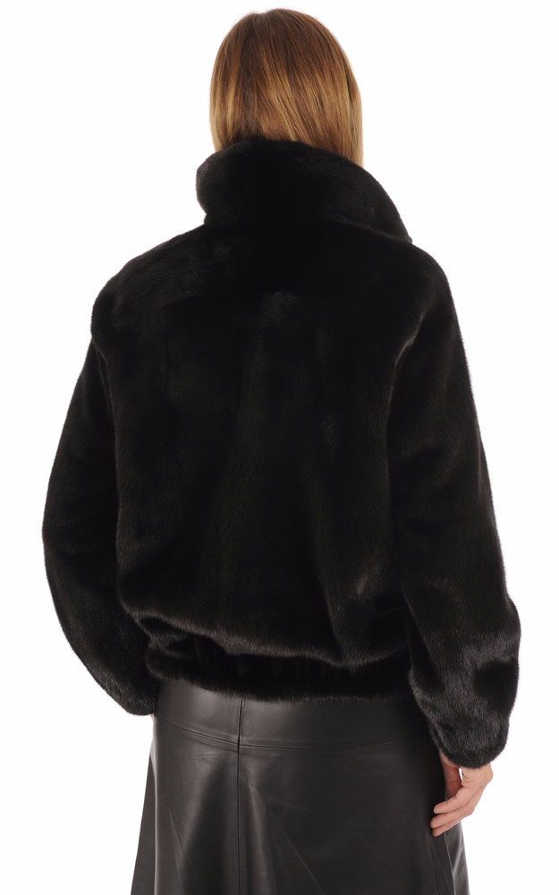 La Canadienne Blouson Vison Noir