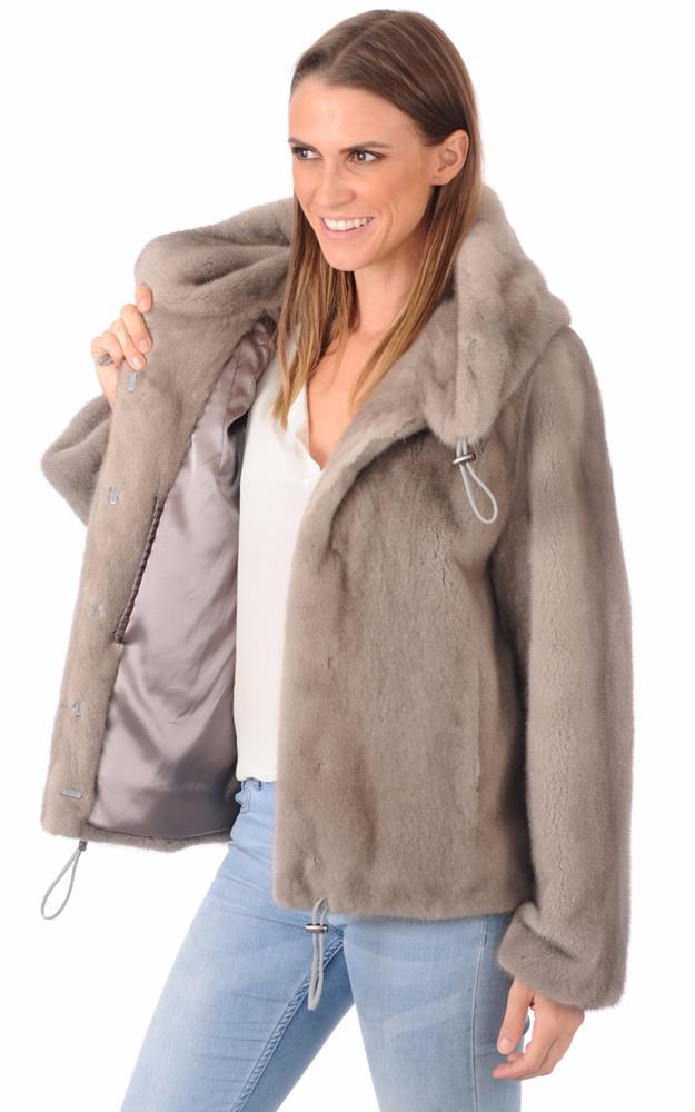 La Canadienne Blouson Vison Silverblue
