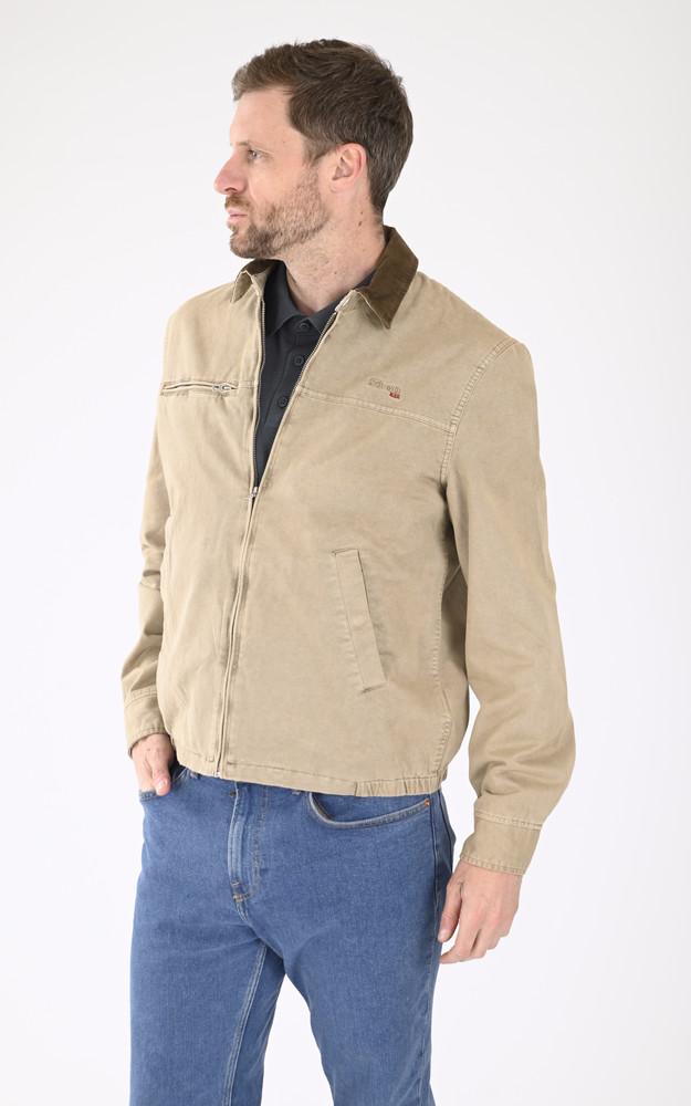 La Canadienne Blouson Worker Cadams Wash Taupe