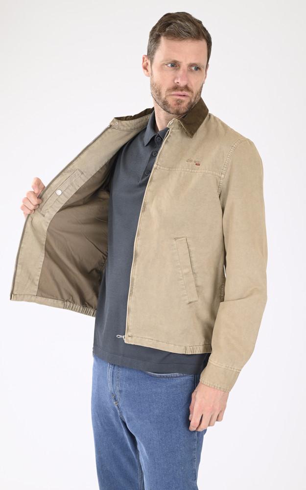 La Canadienne Blouson Worker Cadams Wash Taupe