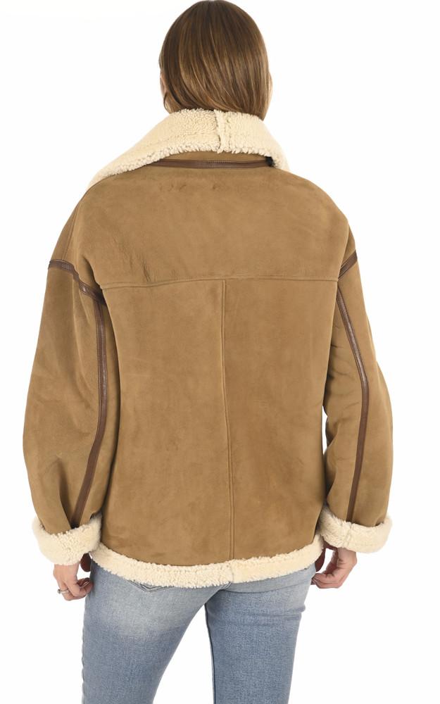 La Canadienne Bombardier Agneau Oversize Camel