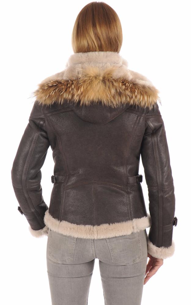 La Canadienne Bombardier Capuche Fourrure Marron