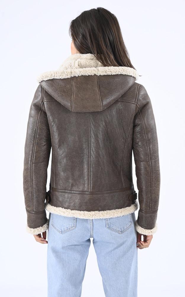 La Canadienne Bombardier Capuche Mouton Marron