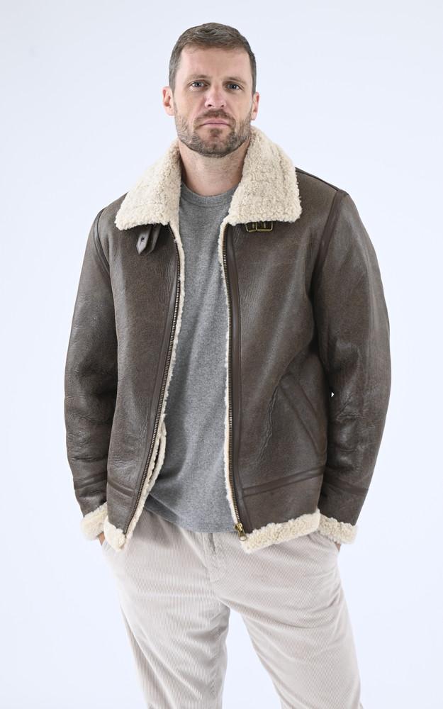 la canadienne Bombardier confort agneau marron