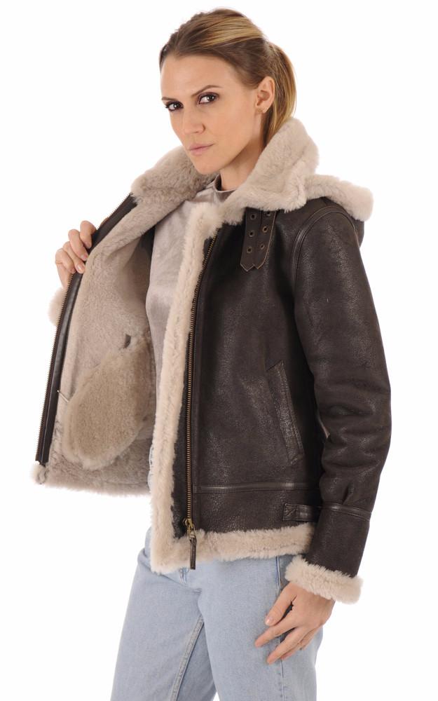 La Canadienne Bombardier Mouton à Capuche Marron