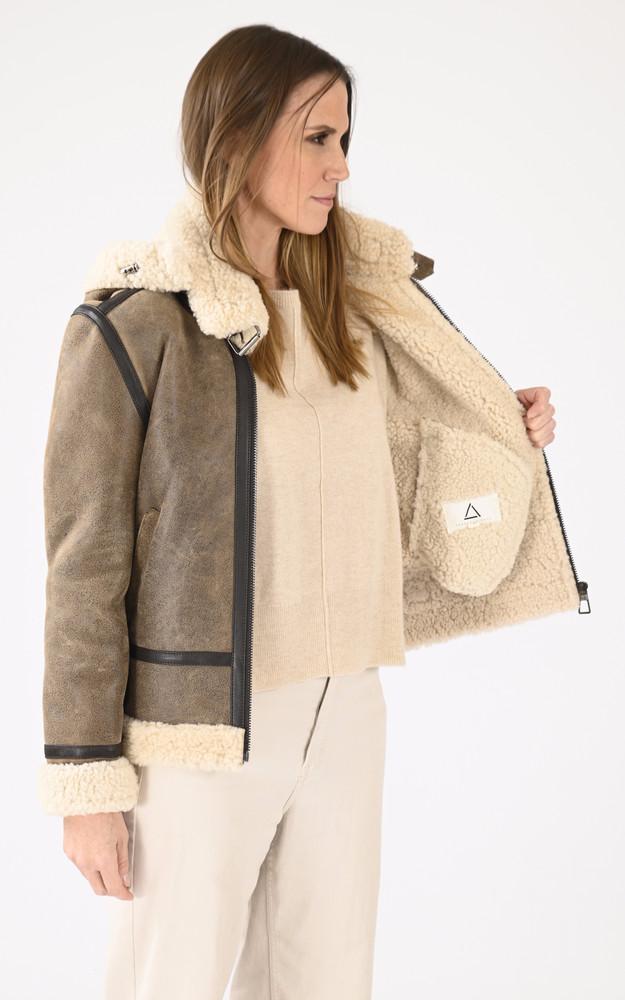 La Canadienne Bombardier Mouton Jacqueline Marron