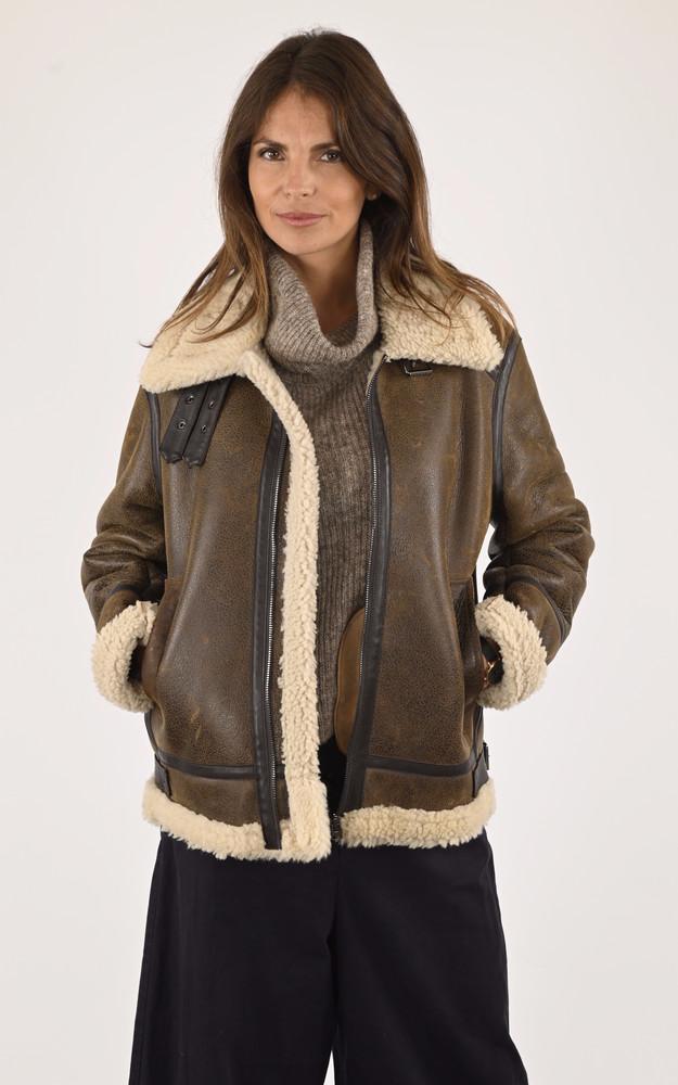 La Canadienne Bombardier Mouton Vieilli Marron