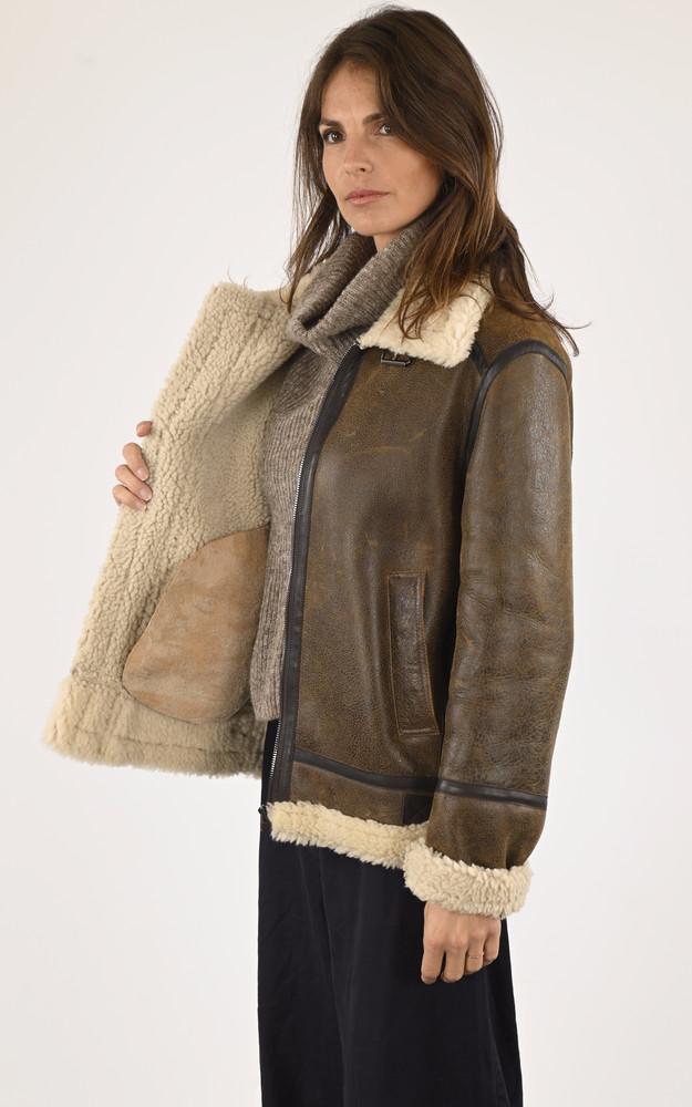 La Canadienne Bombardier Mouton Vieilli Marron