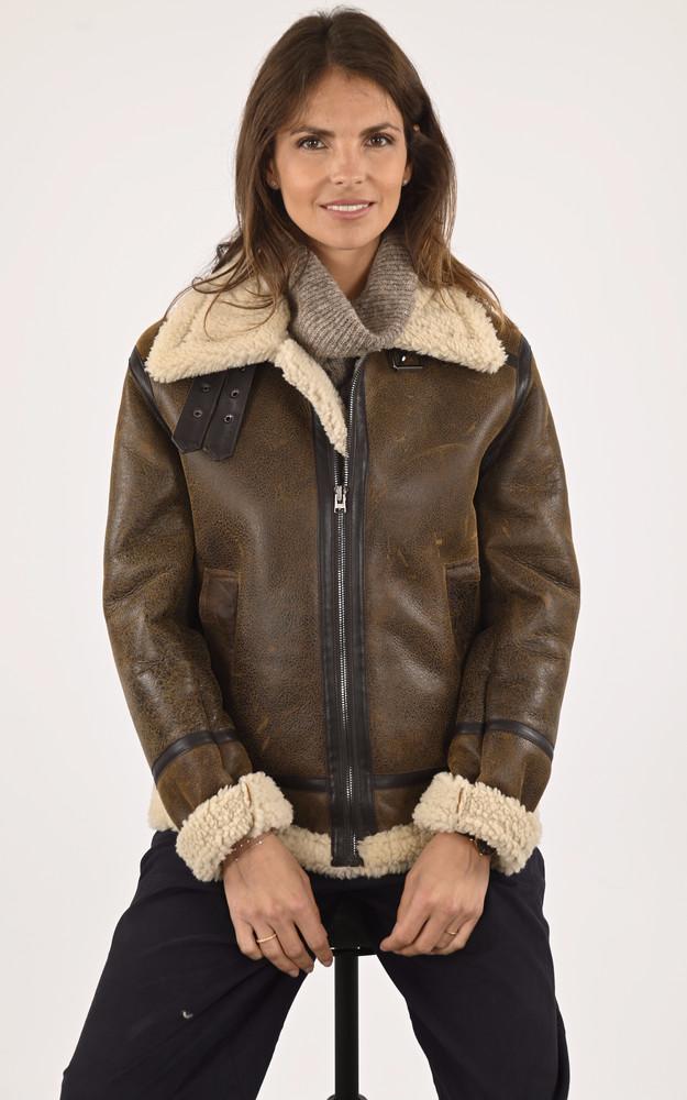 la canadienne Bombardier mouton vieilli marron