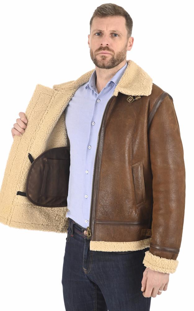 La Canadienne Bombardier Vieilli Mouton Marron