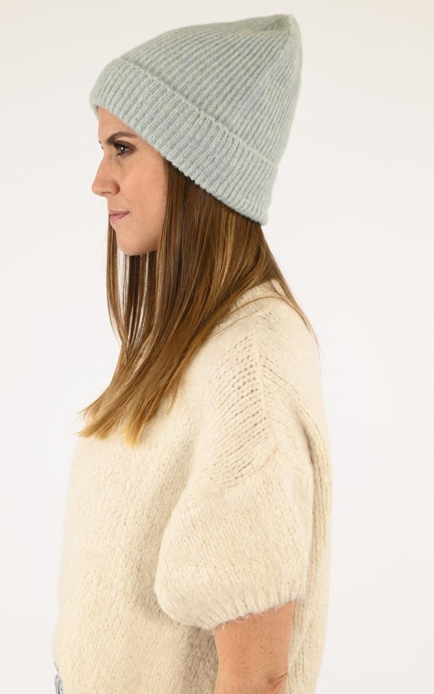 La Canadienne Bonnet Alpaga Et Laine Bleu