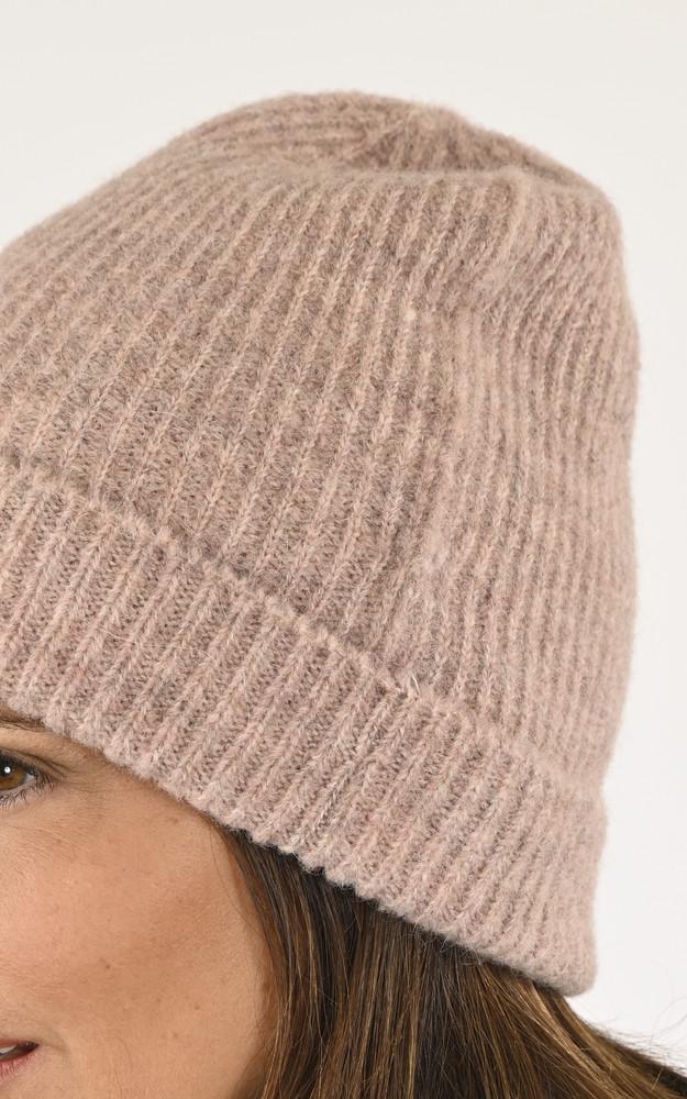 La Canadienne Bonnet Alpaga Et Laine Rose