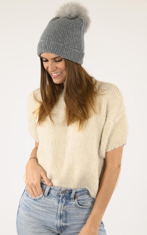 la canadienne Bonnet alpaga et renard bleu