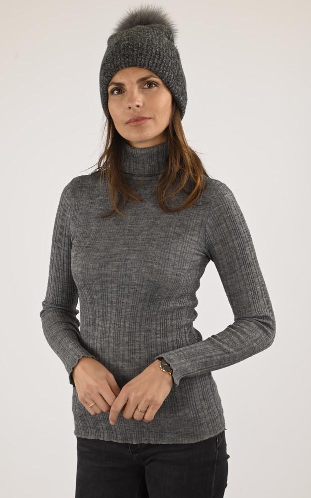 la canadienne Bonnet alpaga et renard gris